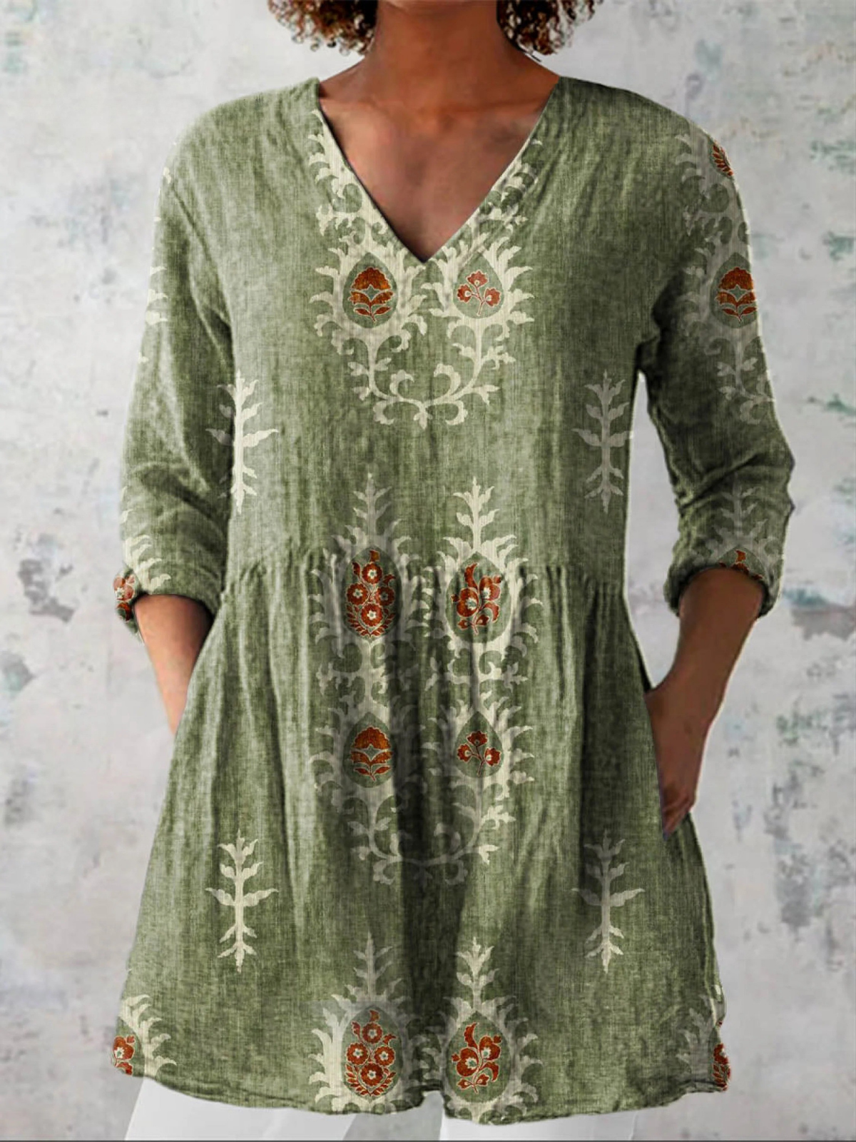 Elise | Blusa larga con cuello en V