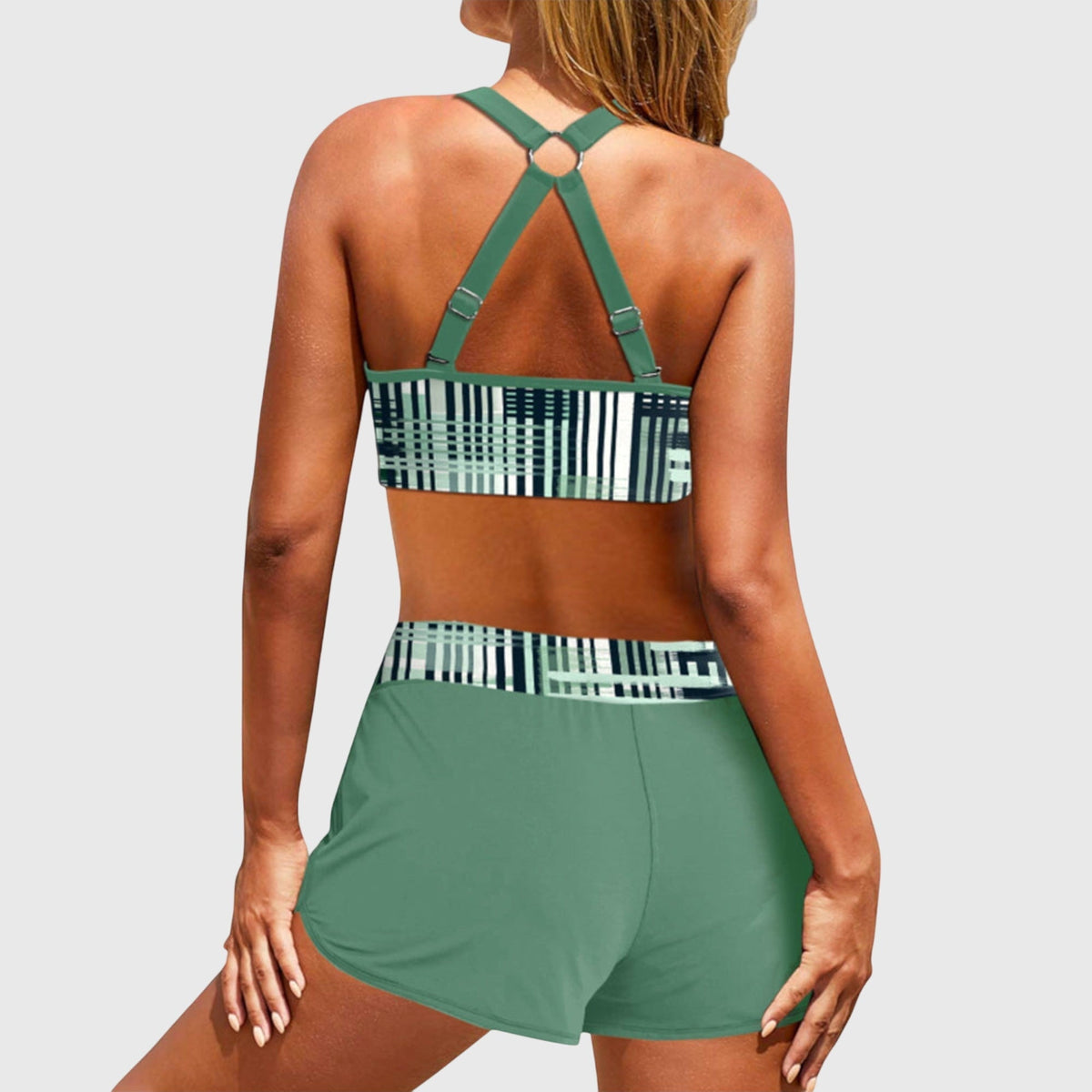 Janelle - Bikini de cintura alta con relieve
