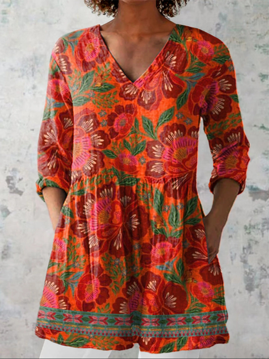 Marion |Blusa larga con cuello en V