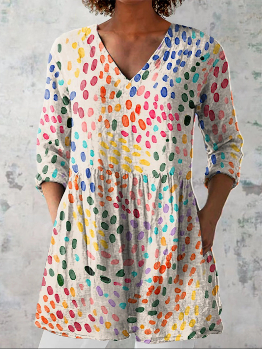 Pauline |Blusa larga con cuello en V