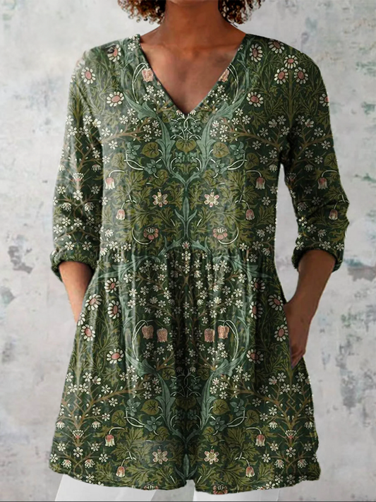 Julie | Blusa larga con cuello en V