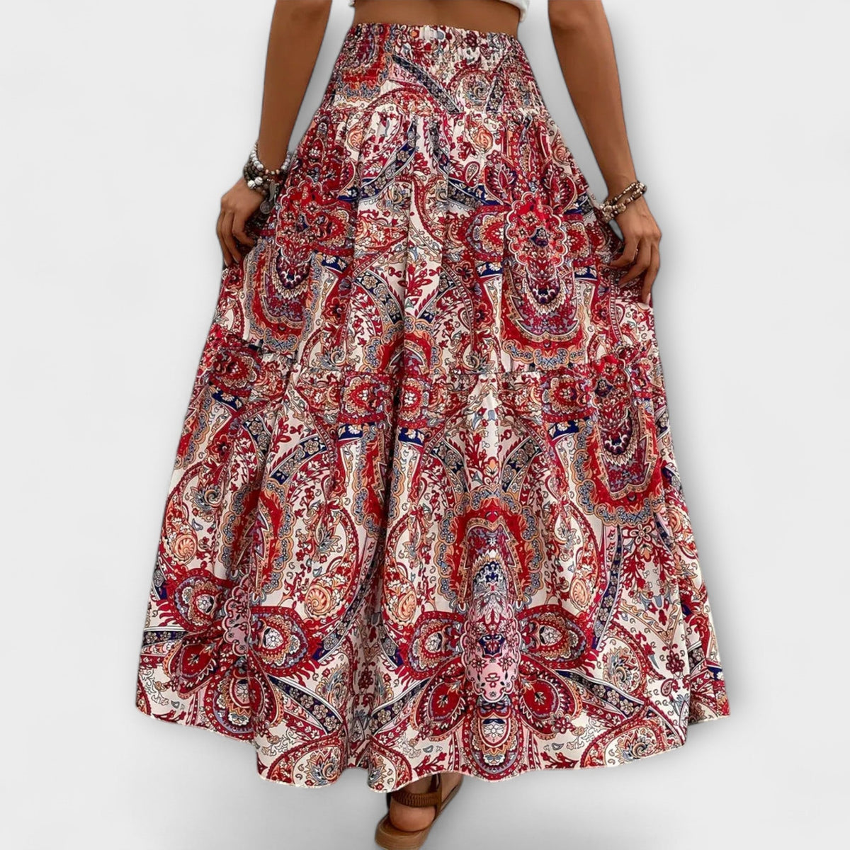 Vestido cómodo con estampado