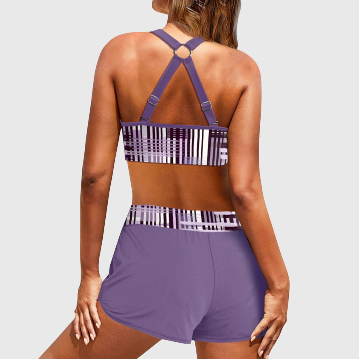 Janelle - Bikini de cintura alta con relieve