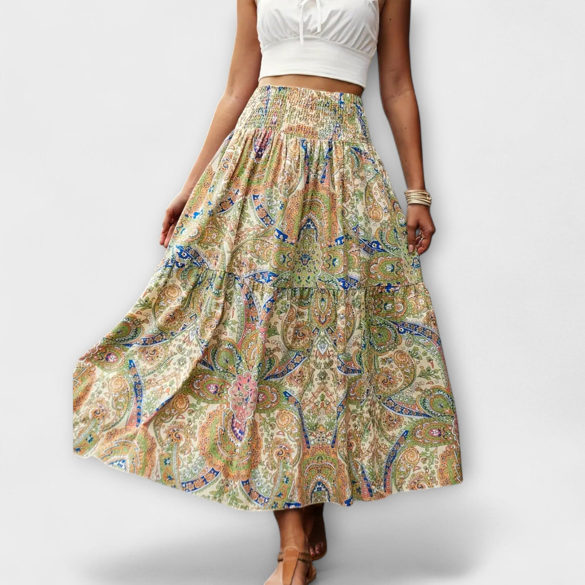Vestido cómodo con estampado