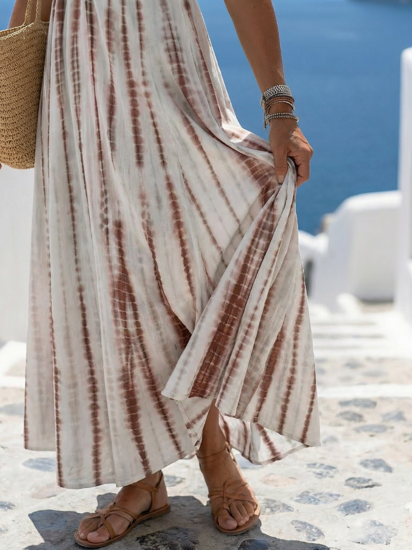Nora | Vestido midi de ajuste casual con teñido suave