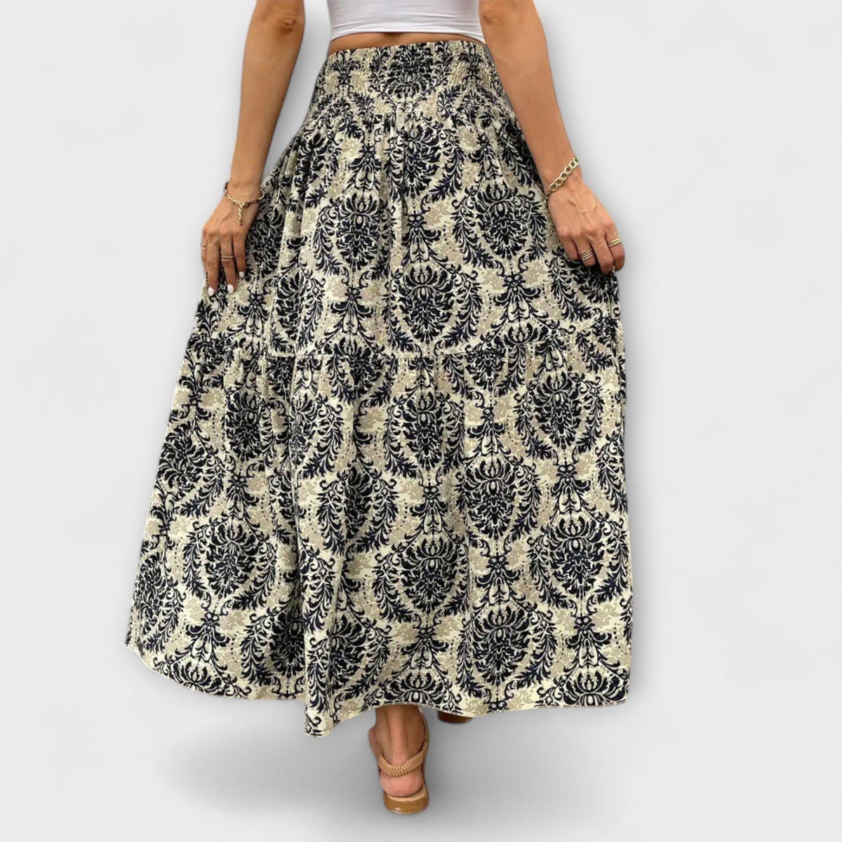 Vestido cómodo con estampado