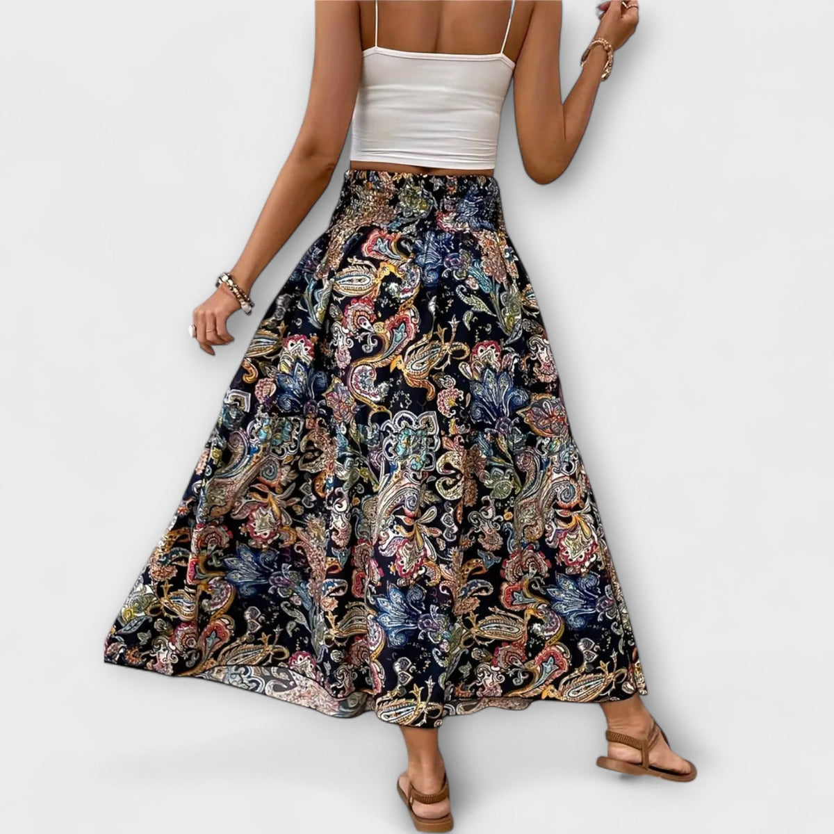 Vestido cómodo con estampado