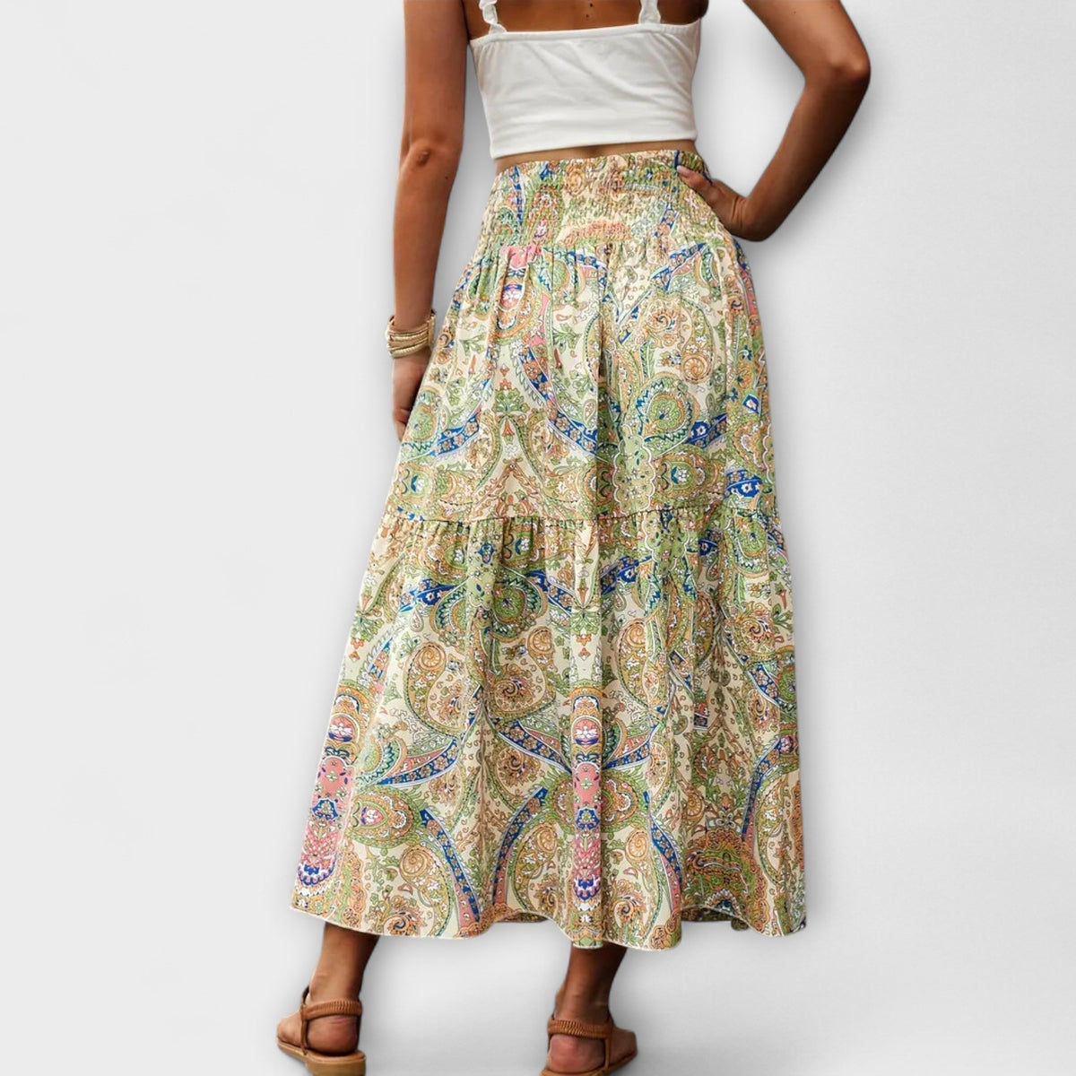 Vestido cómodo con estampado