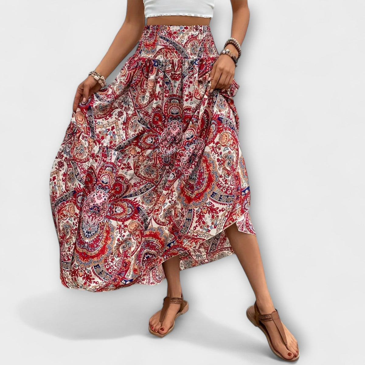 Vestido cómodo con estampado