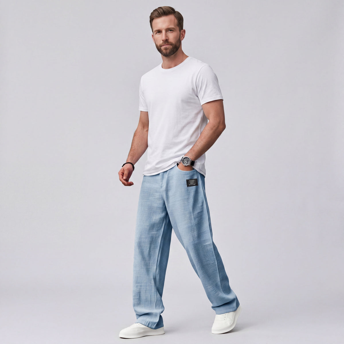 GABRIEL | PANTALONES LIGEROS DE CORTE RECTO