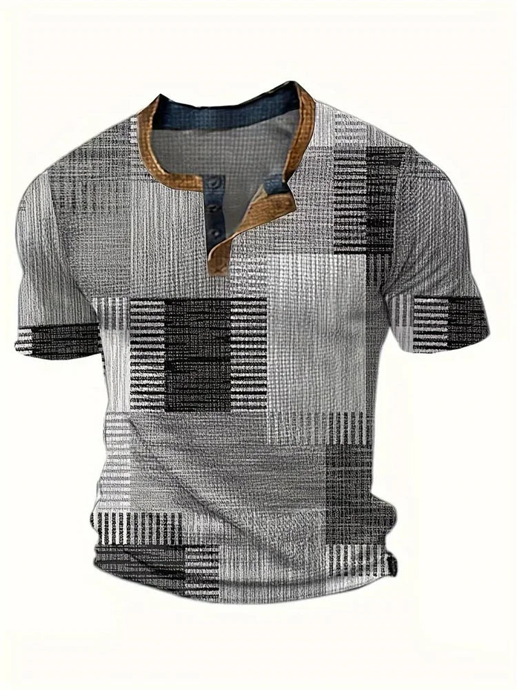 Rodrigo | Camisa patchwork de manga corta