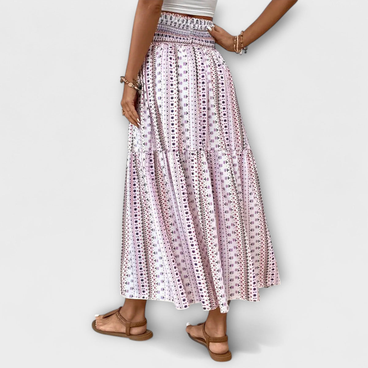 Vestido cómodo con estampado