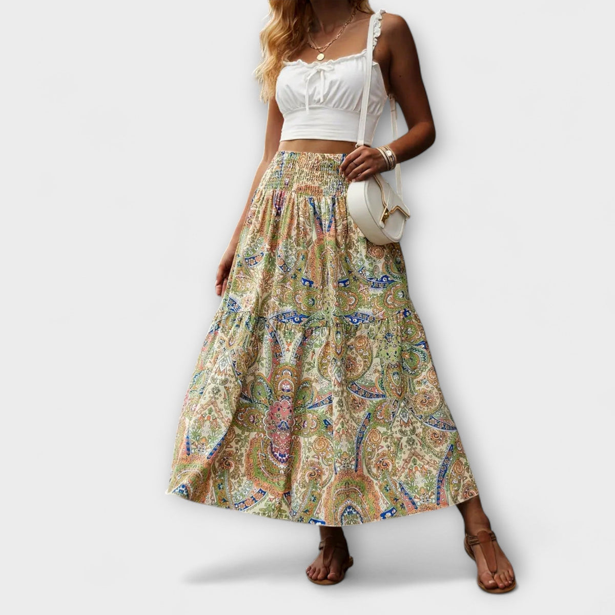 Vestido cómodo con estampado