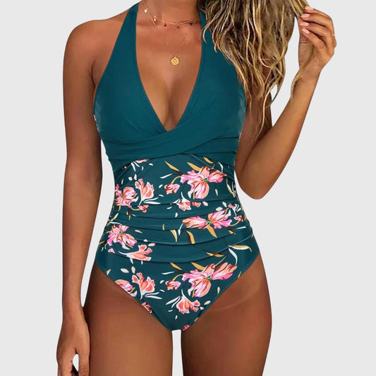 Florence - Elegante bañador de mujer con escote en V