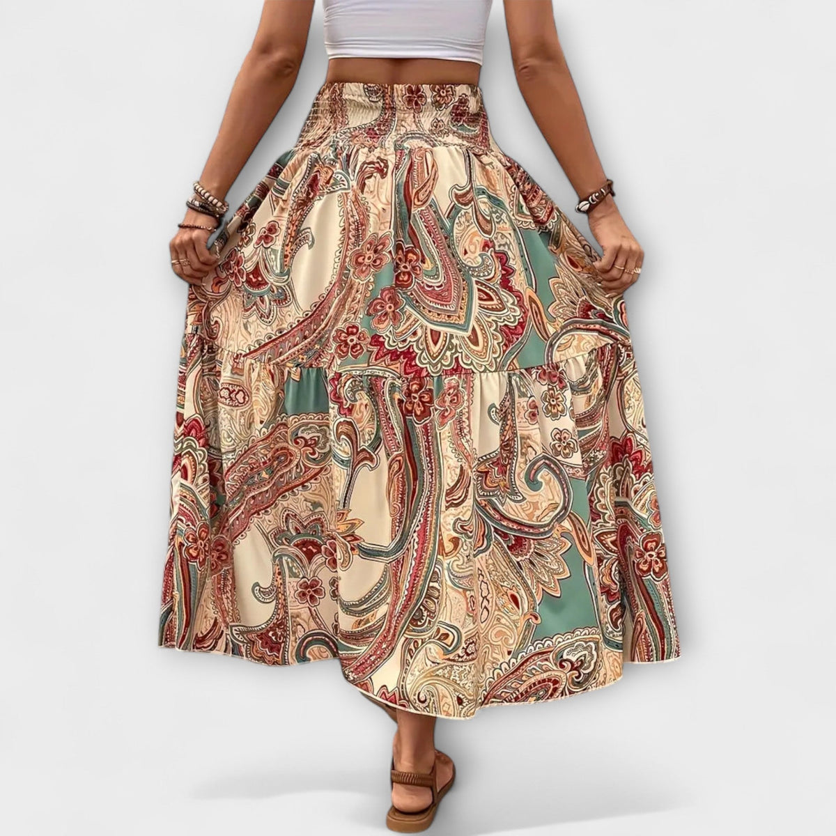 Vestido cómodo con estampado