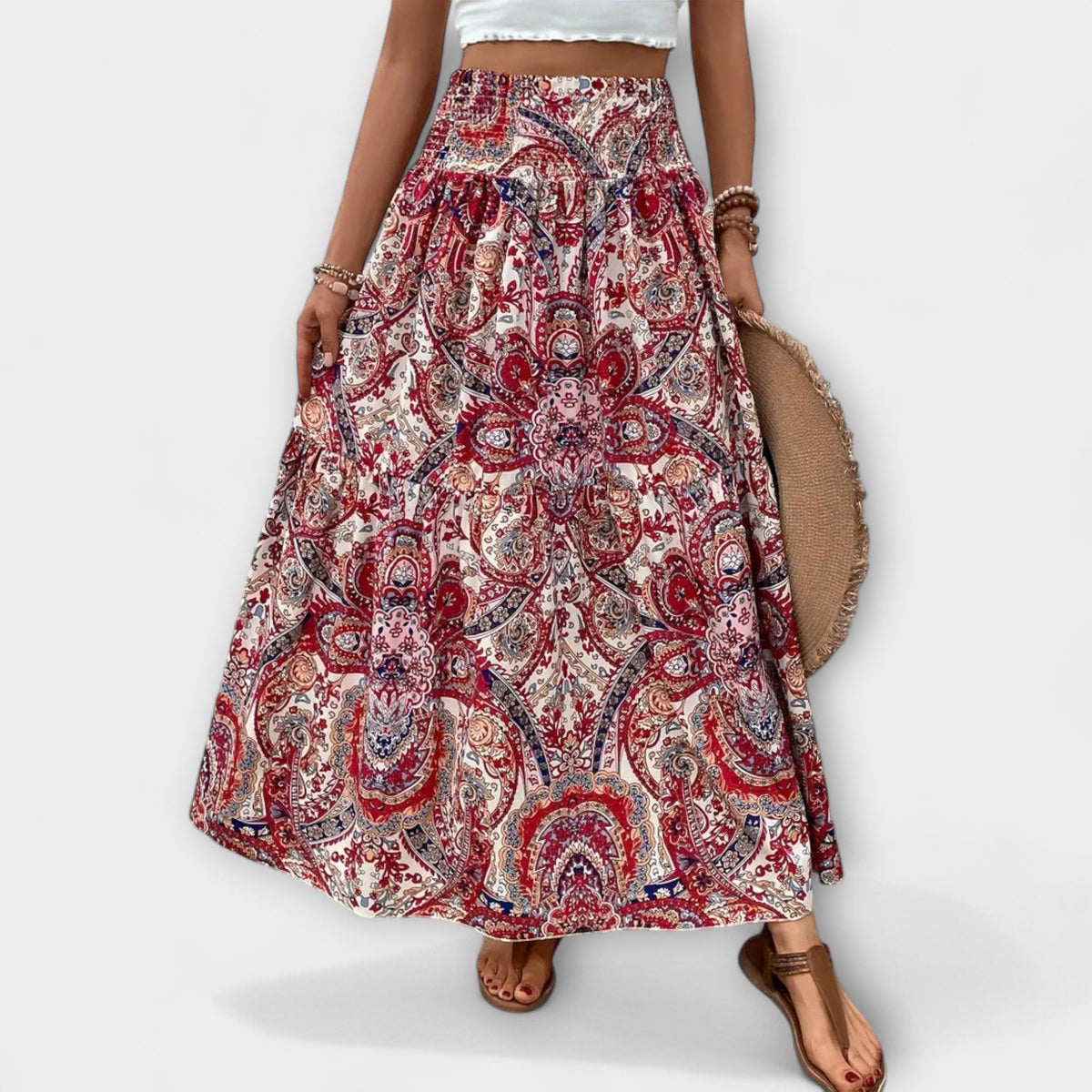 Vestido cómodo con estampado