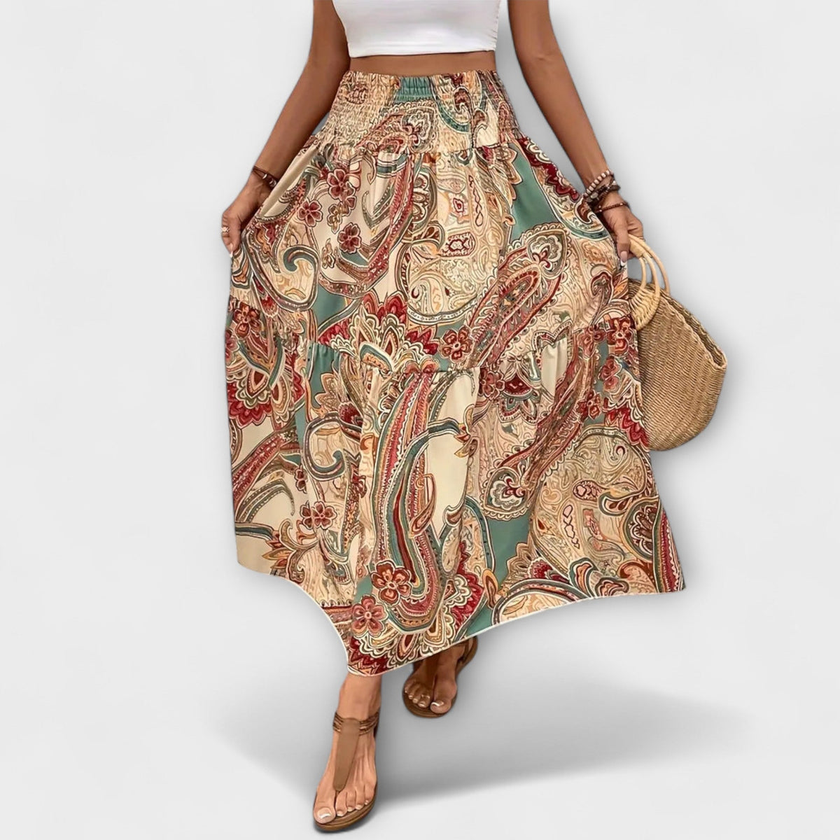 Vestido cómodo con estampado