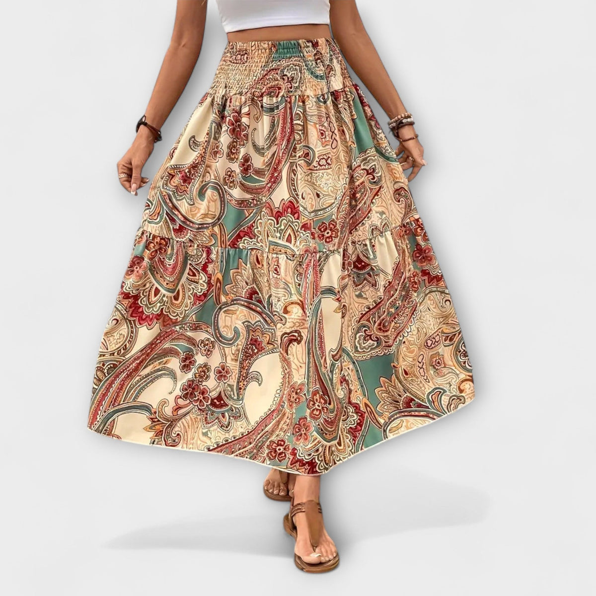 Vestido cómodo con estampado