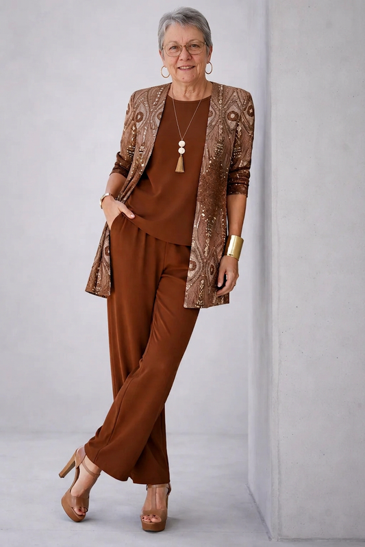 Glenna | Traje de tres piezas
