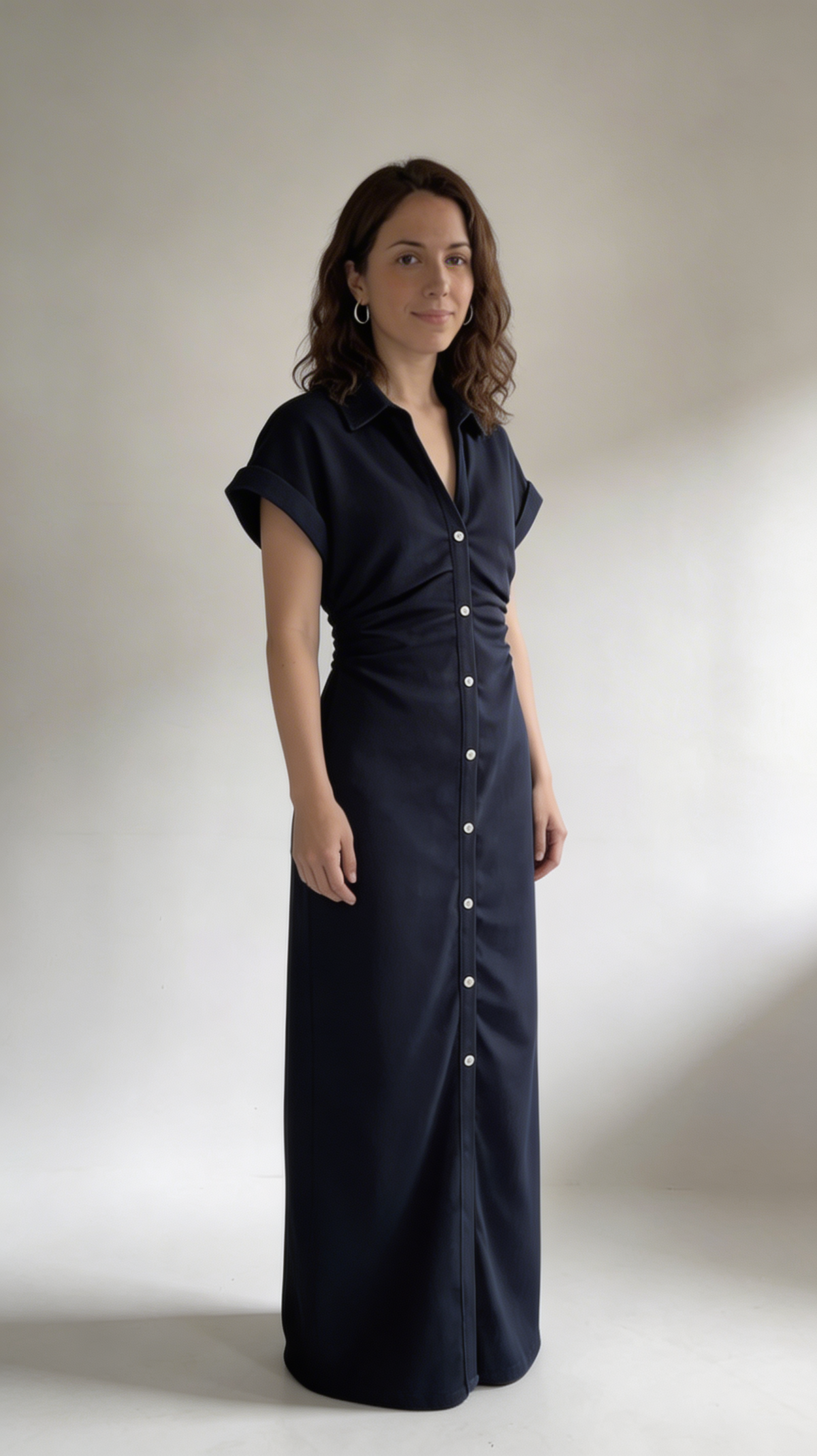 Denim | Vestido midi con botones